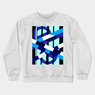 Complex-Pattern Crewneck Sweatshirt